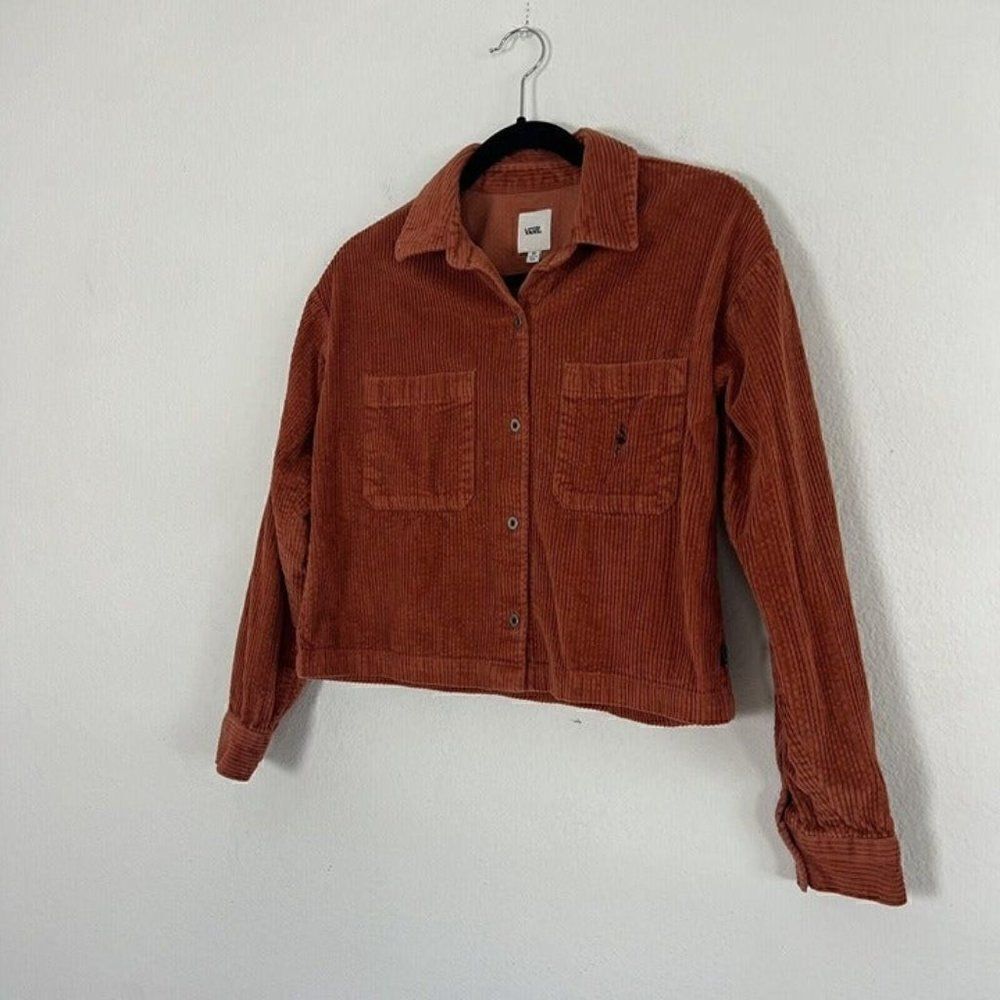 Vans Surf Supply Ainara Cord Woven Lifestyle Shirt Women's XS Picante Jacket - Picture 10 of 11